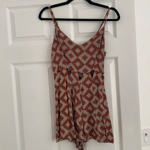 Top shop romper with cut outs